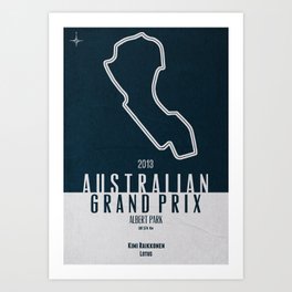 2013 Australian Grand Prix Art Print
