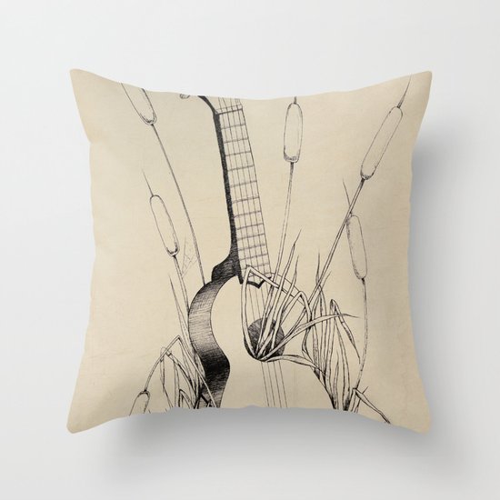 Ukulele Throw Pillow