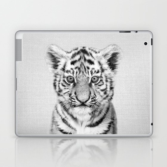 Baby Tiger - Black & White Laptop & iPad Skin