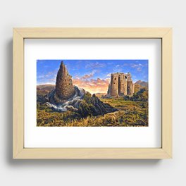 The Valley of Towers Recessed Framed Print