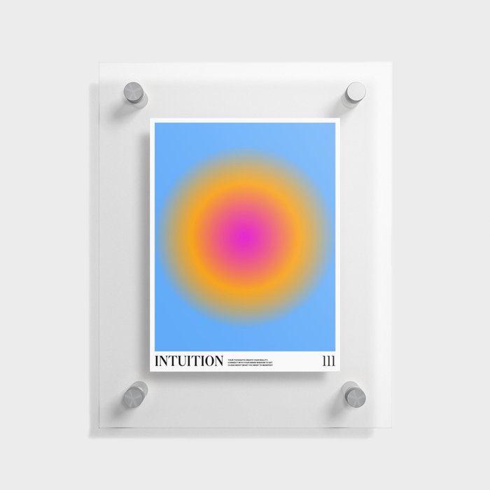 Gradient Angel Numbers: Intuition Floating Acrylic Print