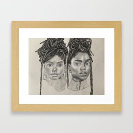 Chloe x Halle Framed Art Print