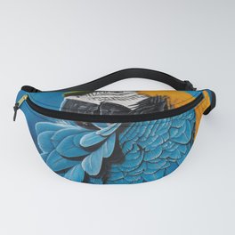 Blue and gold macaw portrait Fanny Pack