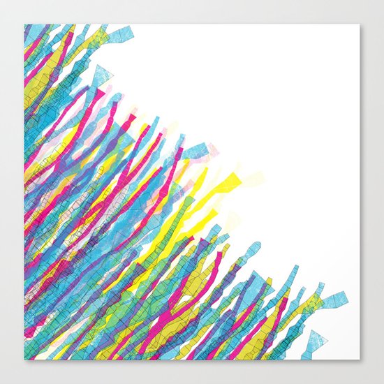 stripes in the wind Canvas Print