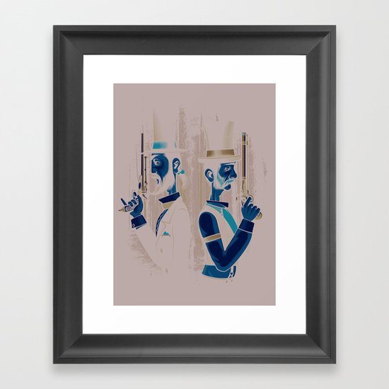 Pistols At Dawn Framed Art Print