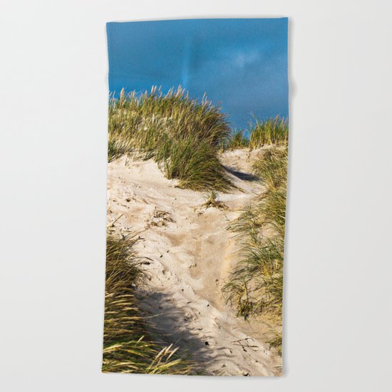 Scandinavian Sand Dune of Henne in Denmark Beach Towel