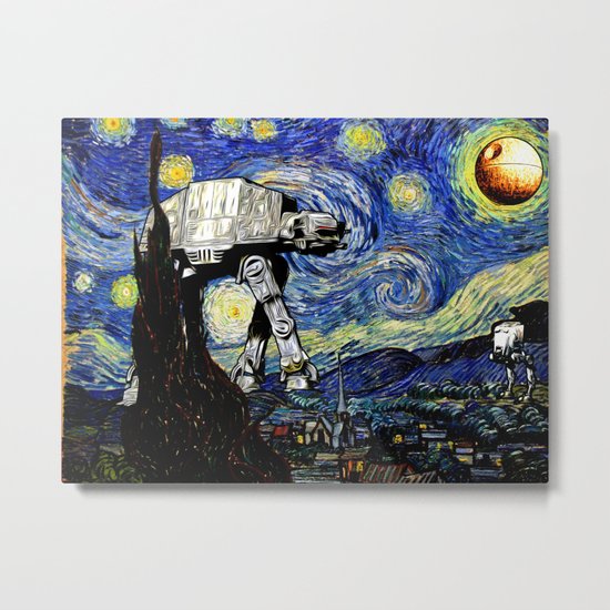 Starry Night versus the Empire Metal Print