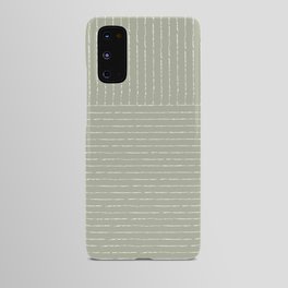 Lines (Linen Sage) Android Case