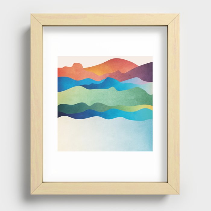 Colors of the Earth Recessed Framed Print