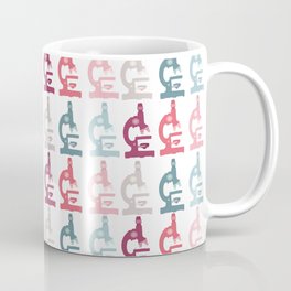 Pink Microscope Pattern Coffee Mug