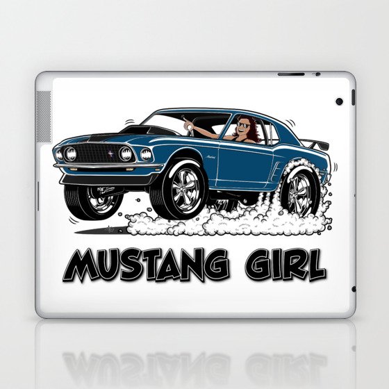 Mustang Girl Laptop & iPad Skin