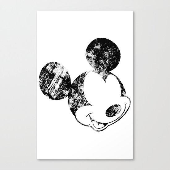 Mickey Grunge Canvas Print