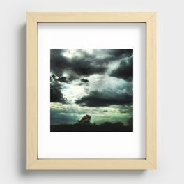 Dark Clouds Recessed Framed Print