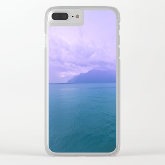 Wild Nature with Lake and Mountains Clear iPhone Case