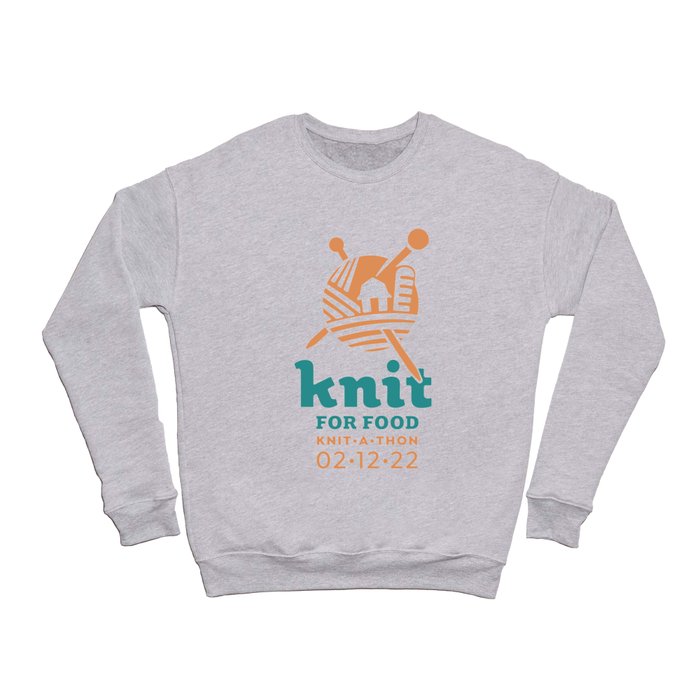 Knit for Food  Crewneck Sweatshirt
