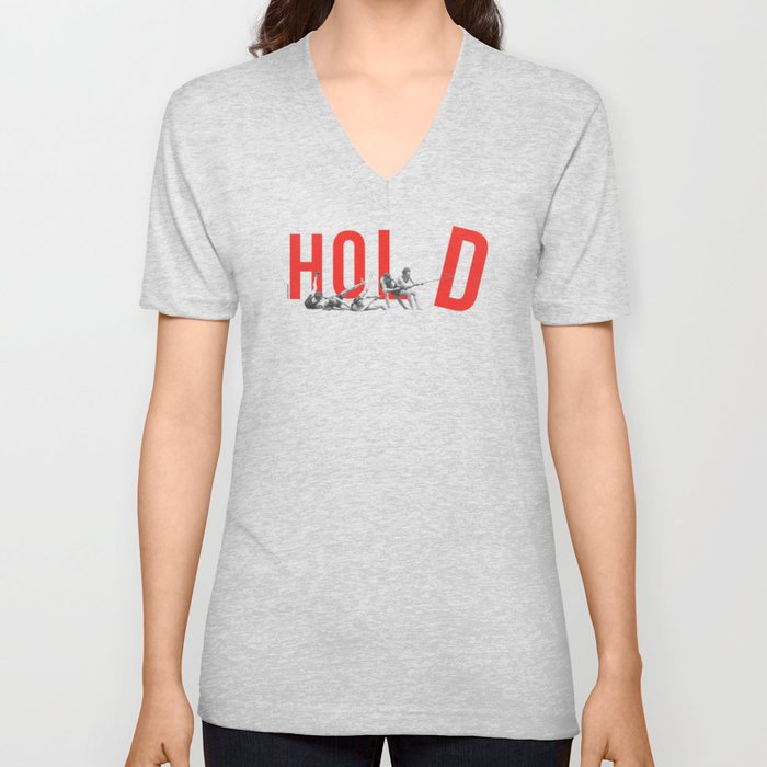 Hold V Neck T Shirt