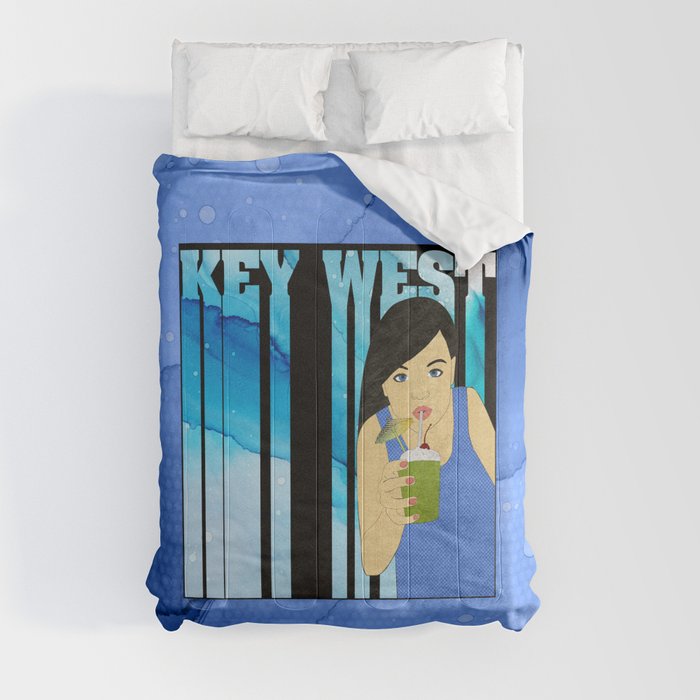 Drink Up in Key West Comforter