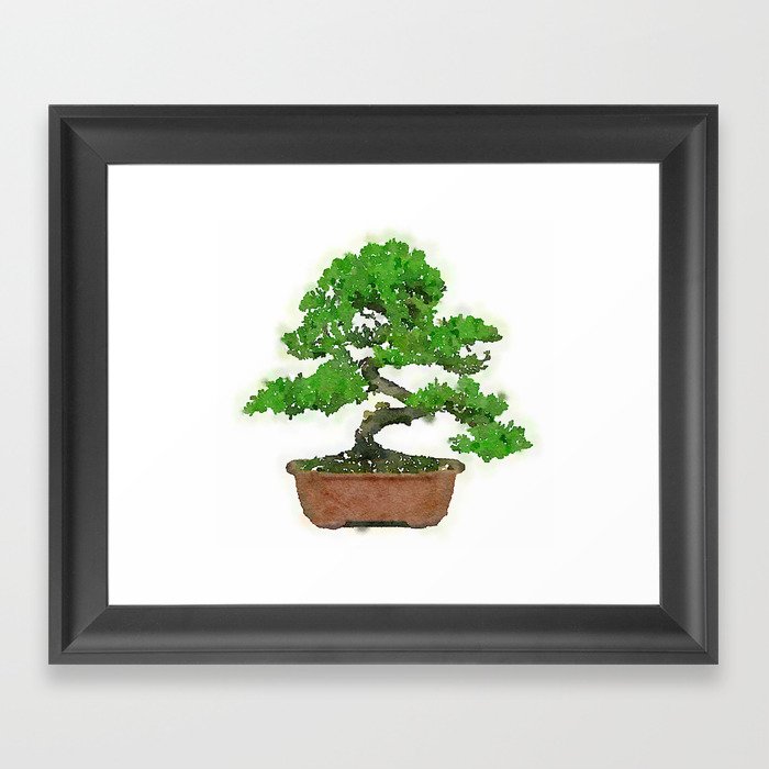 Japanese Bonsai Tree Framed Art Print