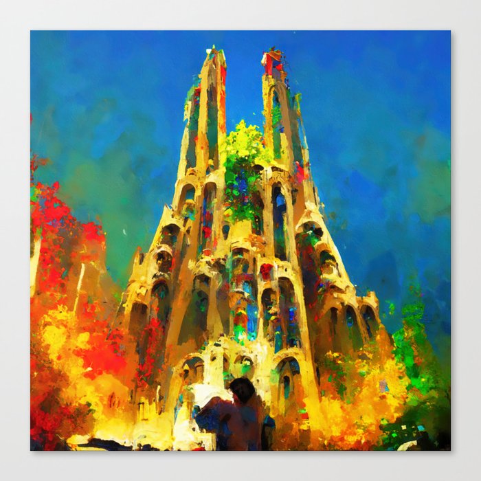 Basilica de la Sagrada Familia Canvas Print