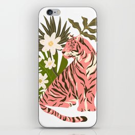 Pink Tiger in the Jungle iPhone Skin