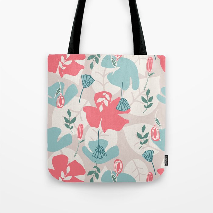 Busy Flowers Tote Bag