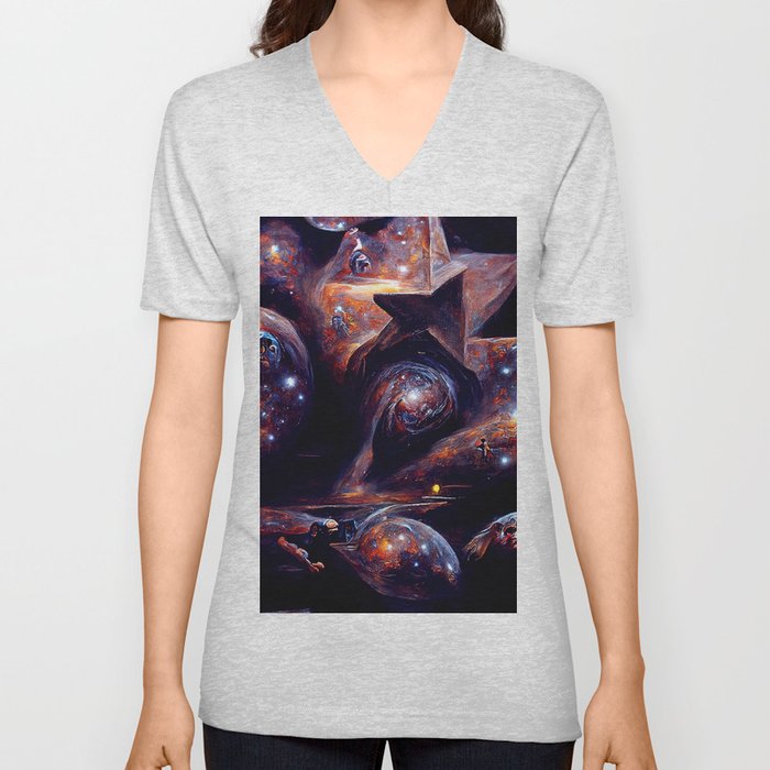 Exploring the fourth dimension V Neck T Shirt