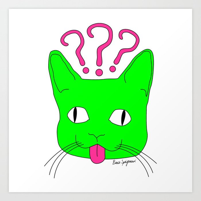 Heckin Confused Derp Cat V 2 By Brock Springstead Art Print By Brockspringstead Society6 Connect the tufts using a long, curved line, to. heckin confused derp cat v 2 by brock springstead art print by brockspringstead