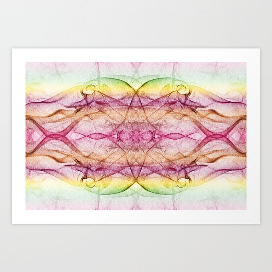 Smoke Art 35 Art Print