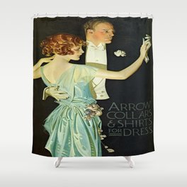 Vintage poster - Arrow Collar Shower Curtain