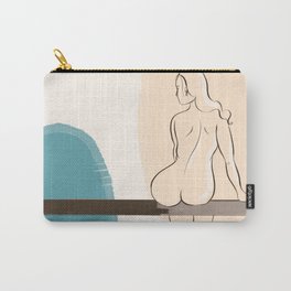 Perched lady (blue) Carry-All Pouch