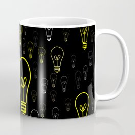 Numerous drawings of incandescent lamps type cartoons Coffee Mug