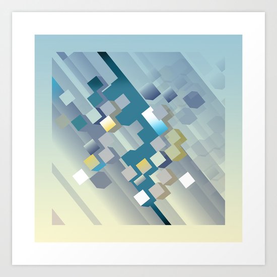 dawn breaks over harrisville Art Print