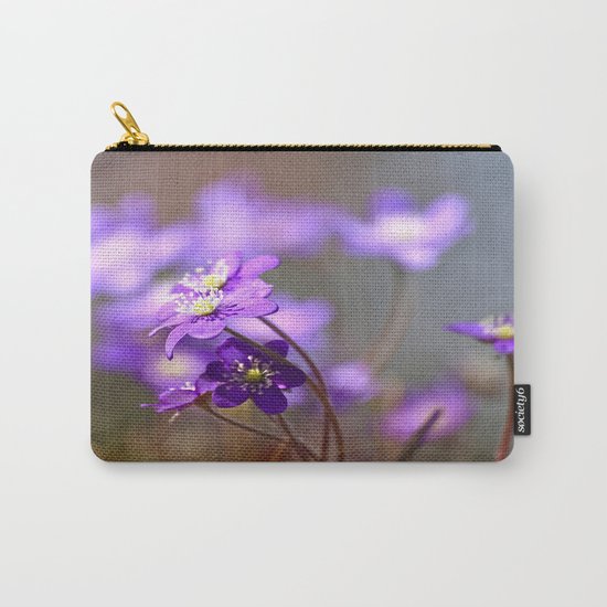 Hepatica In Spring Forest Carry-All Pouch