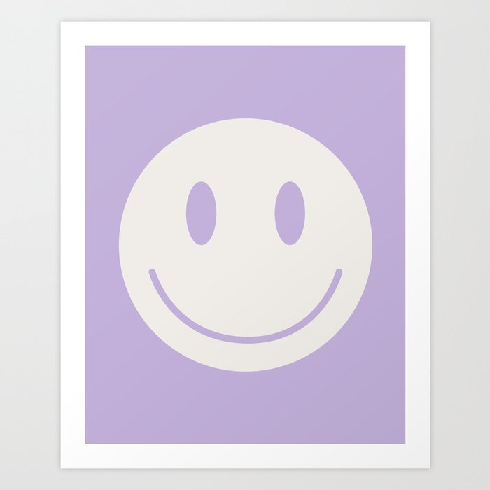 Happy Thoughts Lavender Art Print