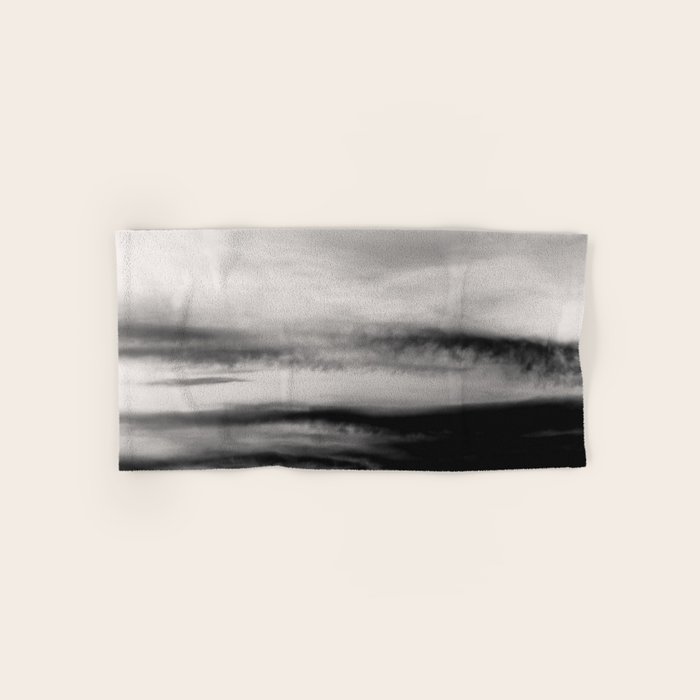 White Black Touching 2 Abstract Decor Art Society6 Hand