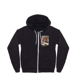The Concert in the Egg by Hieronymus Bosch Zip Hoodie