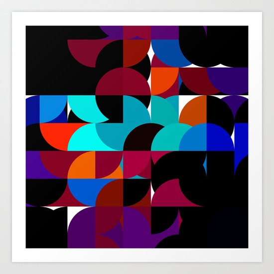 Geo style Art Print