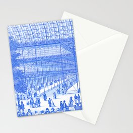 Midnight Train - Vintage Etching  Stationery Card