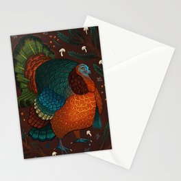 Thanksgiving Pine Turkey Stationery Card