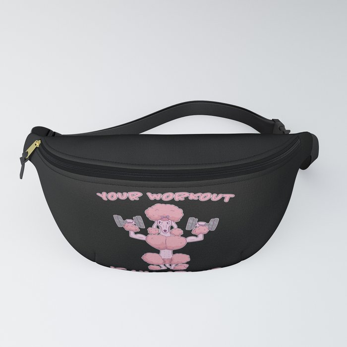 Funny Poodle Fitness Training Workout Fanny Pack