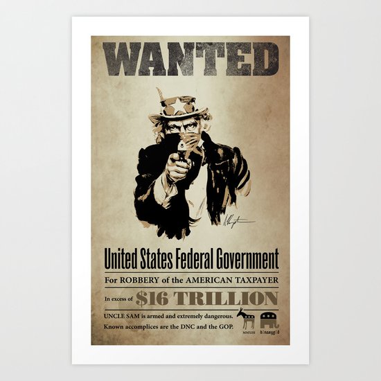 Wanted Poster Art Print