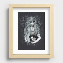  crying girl Recessed Framed Print