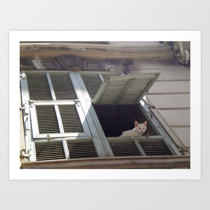 Parisian Cat Art Print