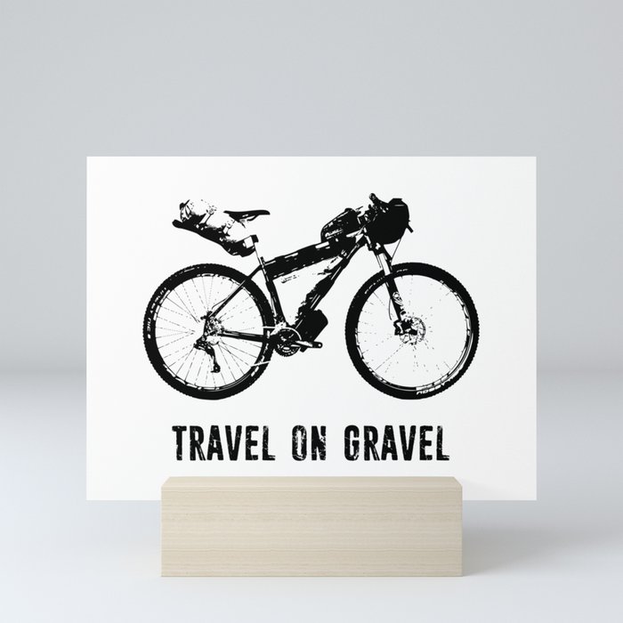 Travel On Gravel Bikepacking Mini Art Print