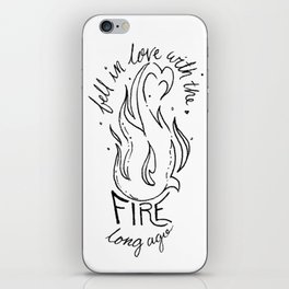 Fell in love with the fire sticker iPhone Skin