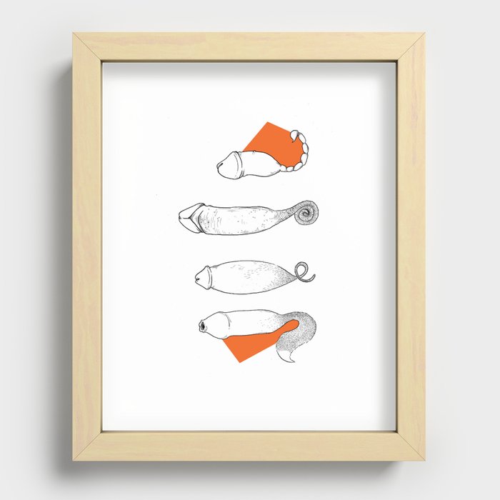 Cocktail Artwork Recessed Framed Print