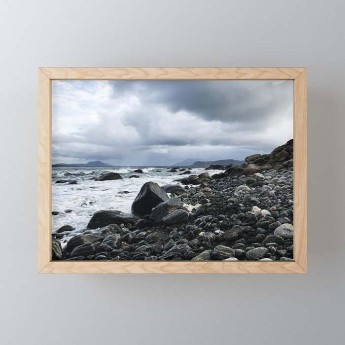 Unsteady Shore (Alesund, Norway) Framed Mini Art Print