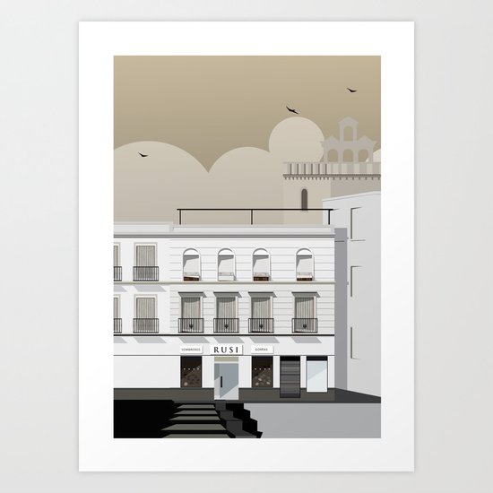 Buildings Art Print