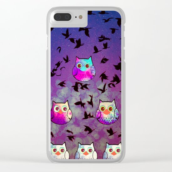 owl-444 Clear iPhone Case