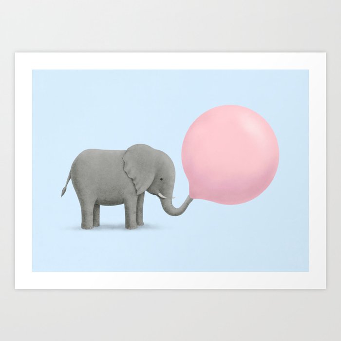 Jumbo Bubble Gum Art Print